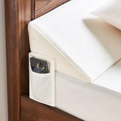 Extra Long Solid Color Quilted Cervical Pillow