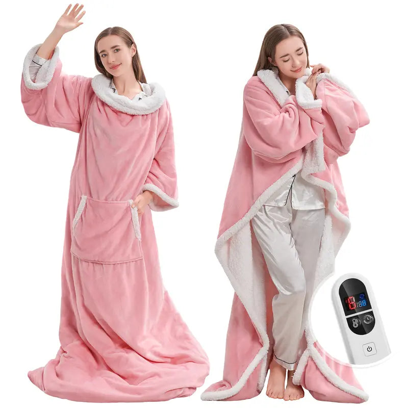 Wearable Heated Throw Blanket, 6 Heat Settings