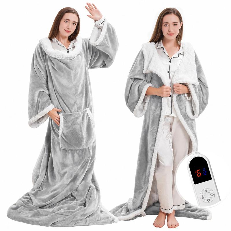 Wearable Heated Throw Blanket, 6 Heat Settings